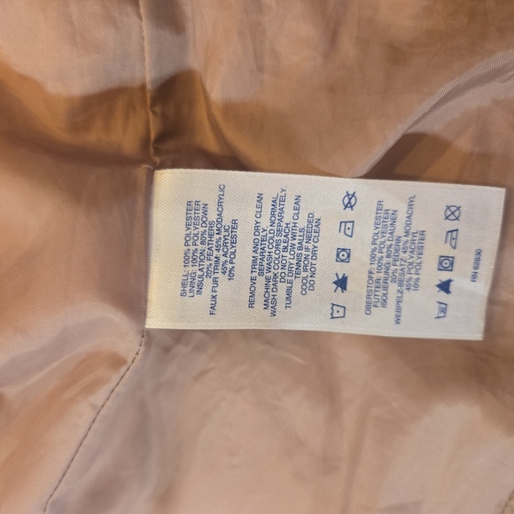 Lands End Womens Belted Trench Puffer Coat Tan Size Small - Picture 8 of 12